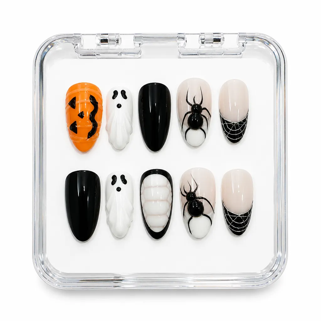 Spooky Stiletto Set – Mẫu Nailbox Sỉ Thiết Kế Thủ Công