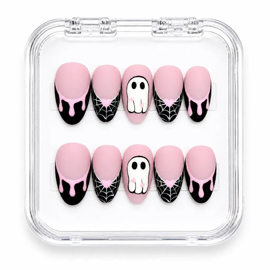 Spooky Sweet Pink – Xưởng gia công Nailbox Sỉ thủ công
