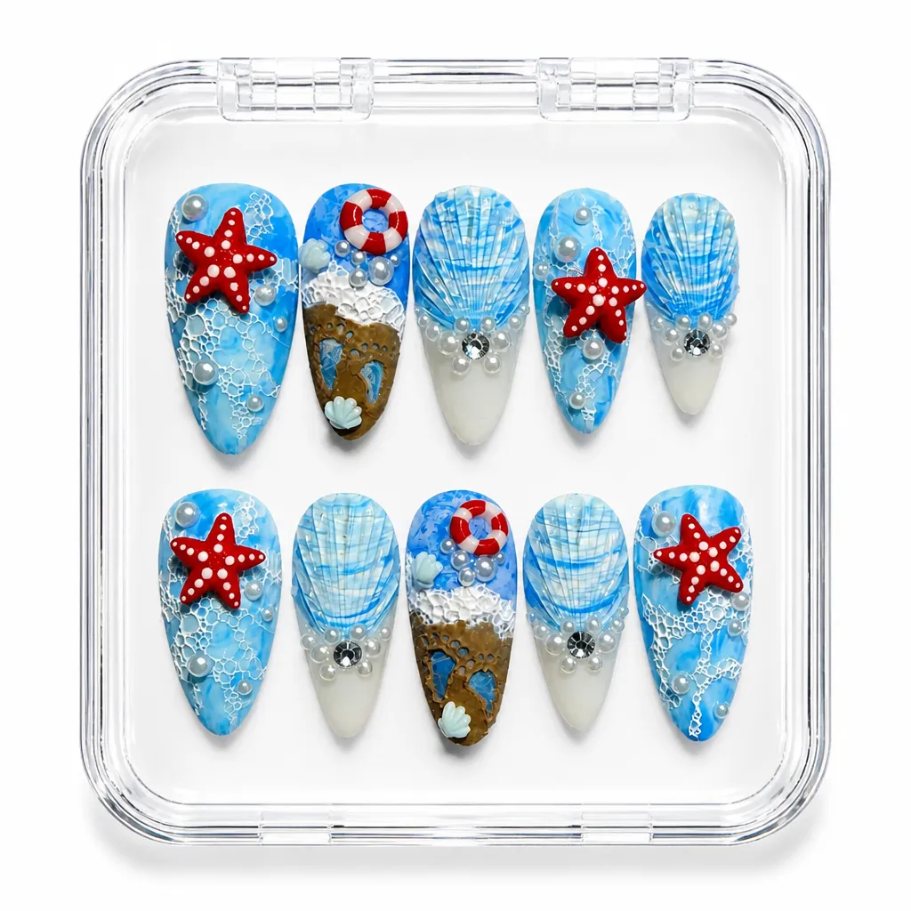 Starlit Ocean – Xưởng gia công Nailbox Sỉ thủ công