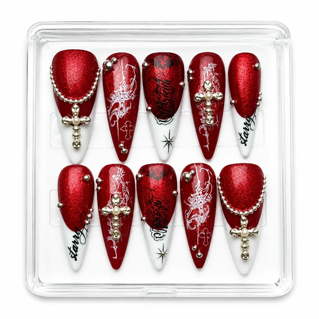 Starry Red – Xưởng gia công Nailbox Sỉ thủ công