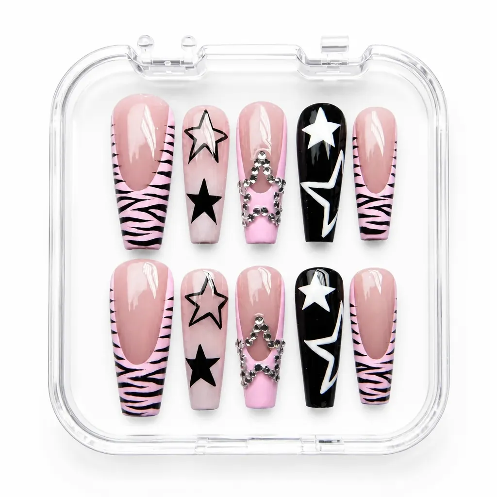 Starry Zebra Glam – Xưởng gia công Nailbox Sỉ thủ công