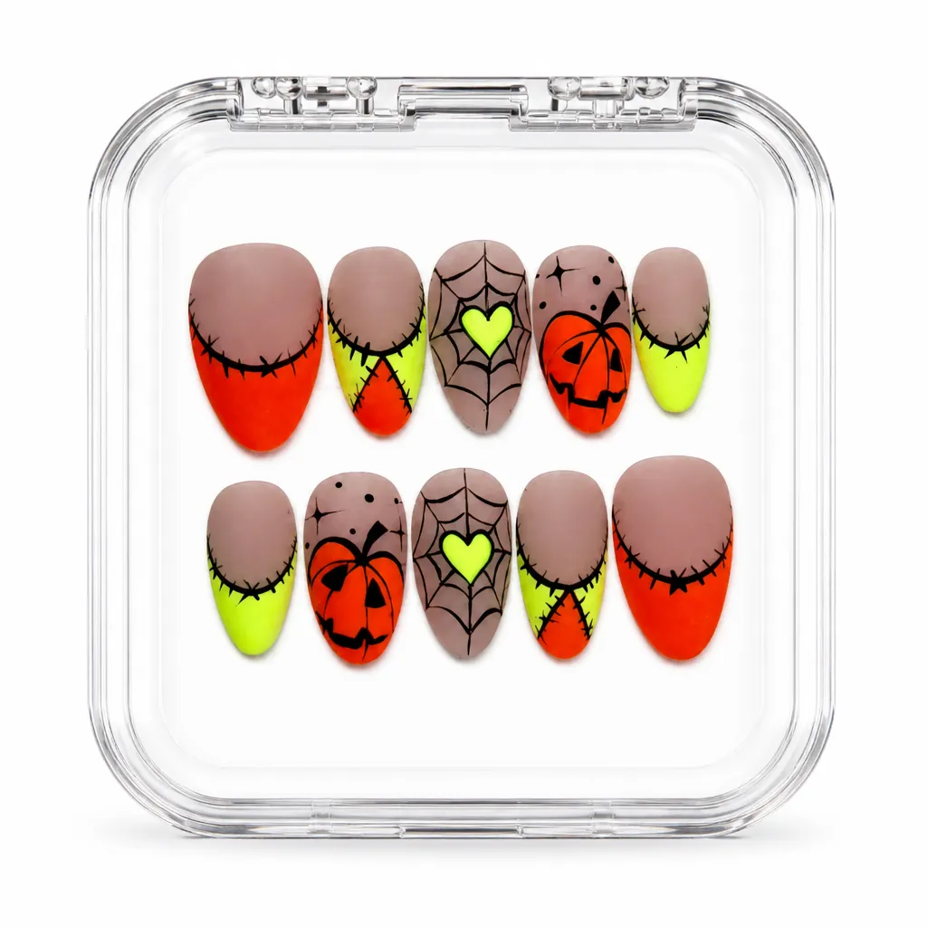 Stitched Pumpkin Patch – Xưởng gia công Nailbox Sỉ thủ công