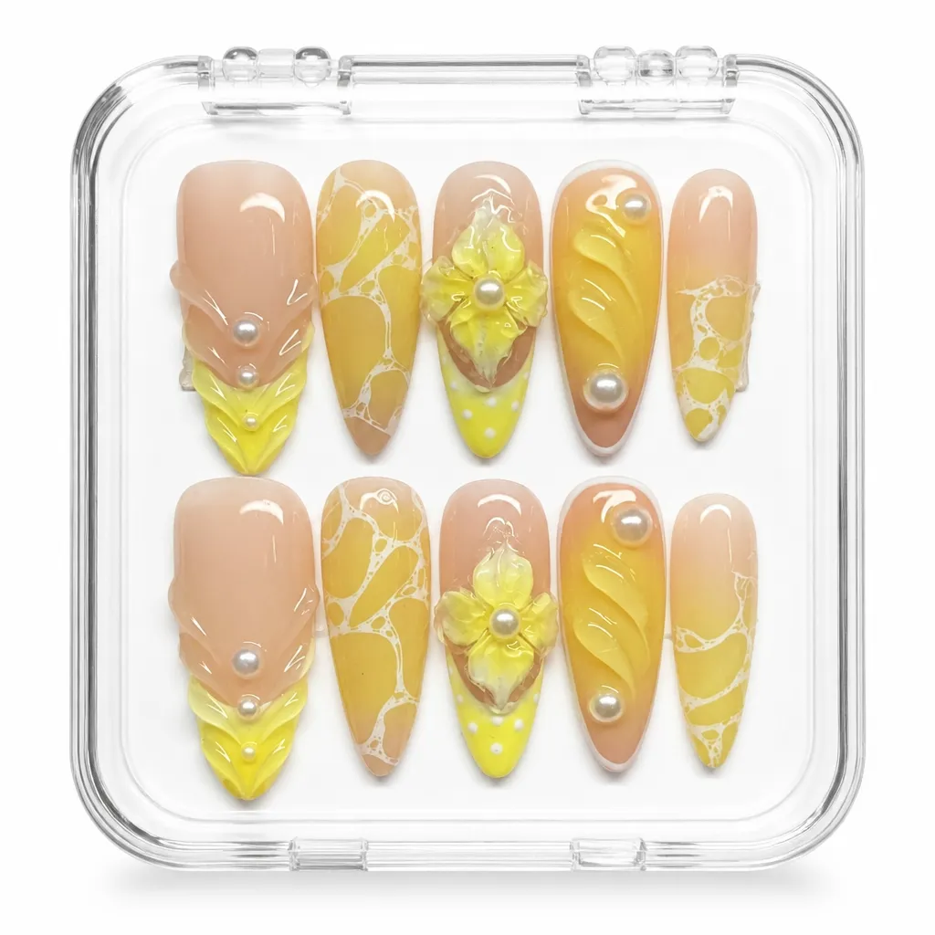 Sunny Citrus Shells – Xưởng gia công Nailbox Sỉ thủ công
