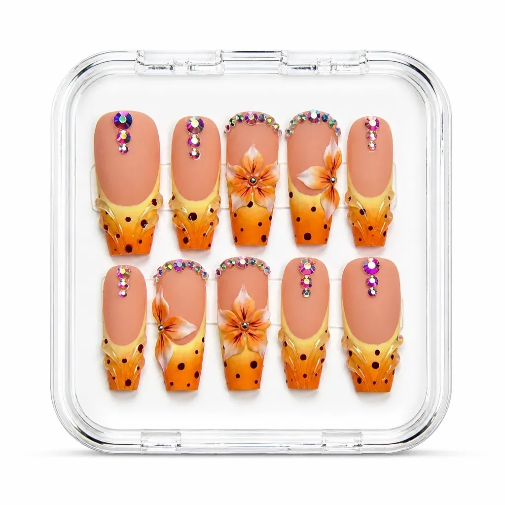Sunset Blossom – Xưởng gia công Nailbox Sỉ thủ công