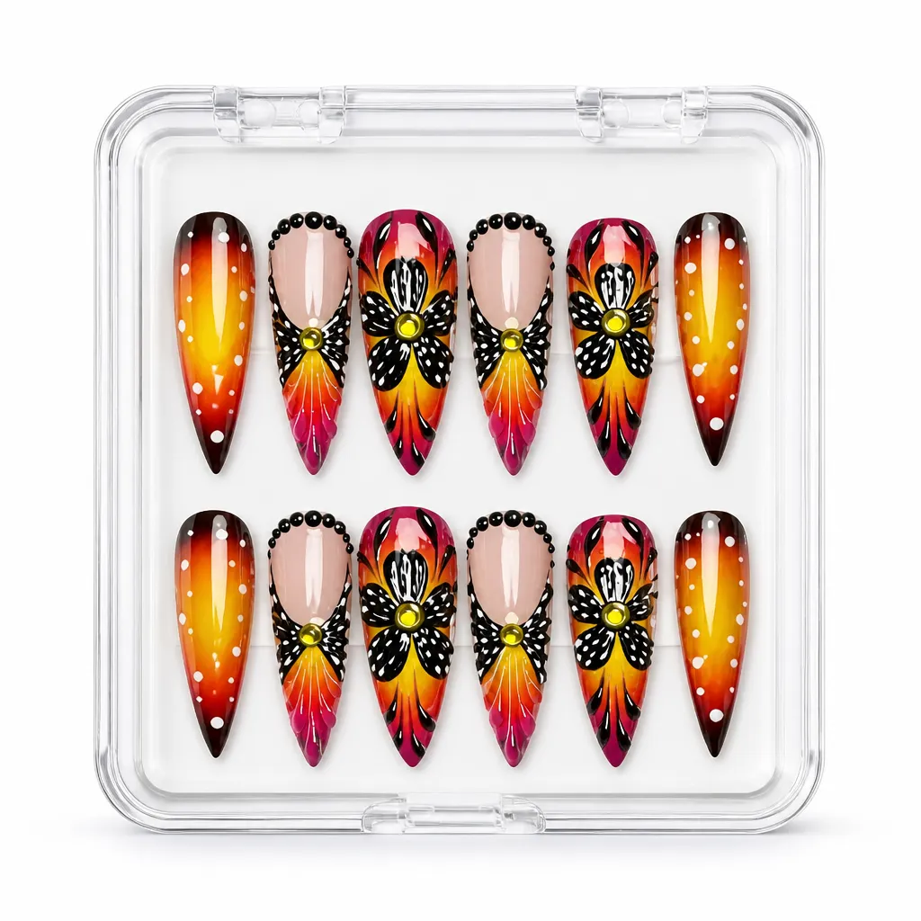 Sunset Butterfly – Xưởng gia công Nailbox Sỉ thủ công