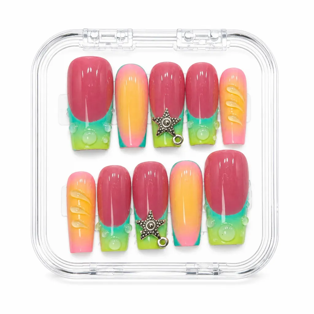 Sunset Garden Luxe – Xưởng gia công Nailbox Sỉ thủ công