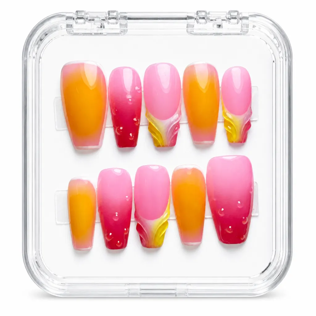 Sunset Gradient – Xưởng gia công Nailbox Sỉ thủ công