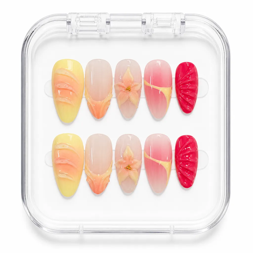 Sunset Ombre – Xưởng gia công Nailbox Sỉ thủ công