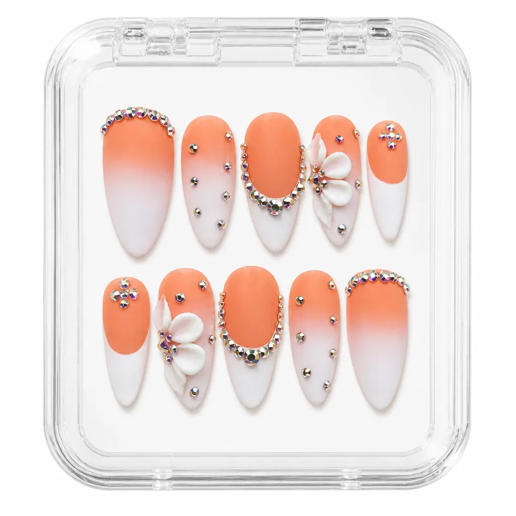 Sunset Pearl Luxe – Xưởng gia công Nailbox Sỉ thủ công
