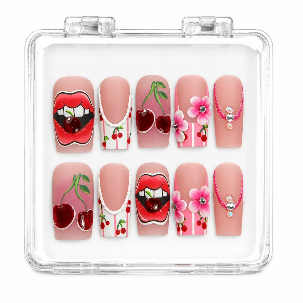Sweet Cherry Bite – Xưởng gia công Nailbox Sỉ thủ công