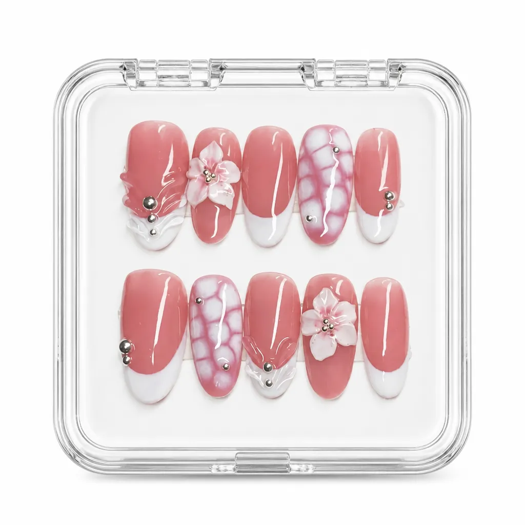 Sweet Pink Petals – Xưởng gia công Nailbox Sỉ thủ công