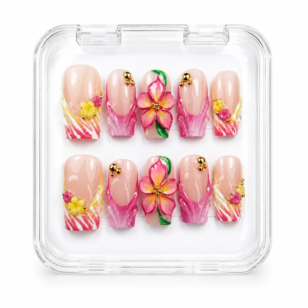 Tropical Blossom – Xưởng gia công Nailbox Sỉ thủ công