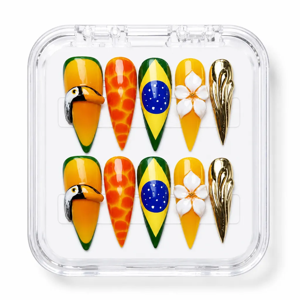 Tropical Brazil Vibes – Xưởng gia công Nailbox Sỉ thủ công