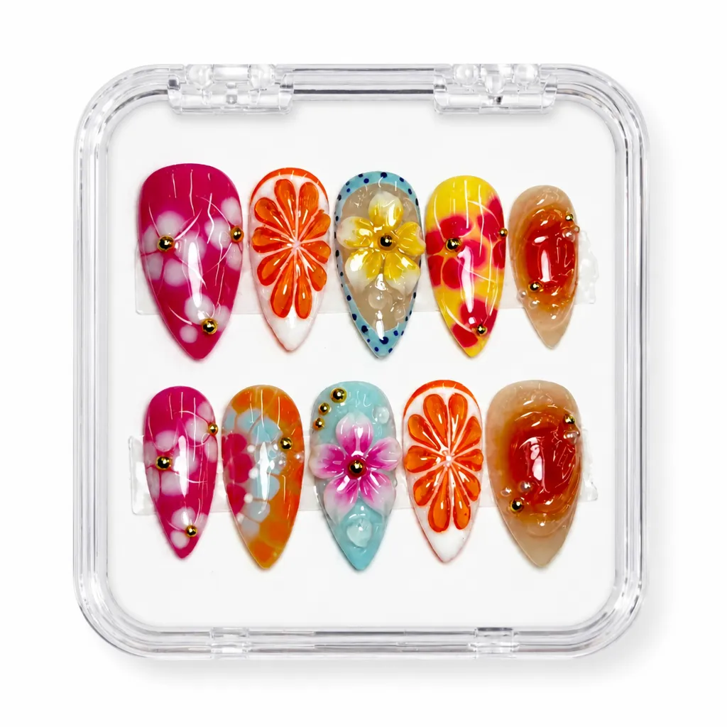 Tropical Citrus Almond – Xưởng gia công Nailbox Sỉ thủ công