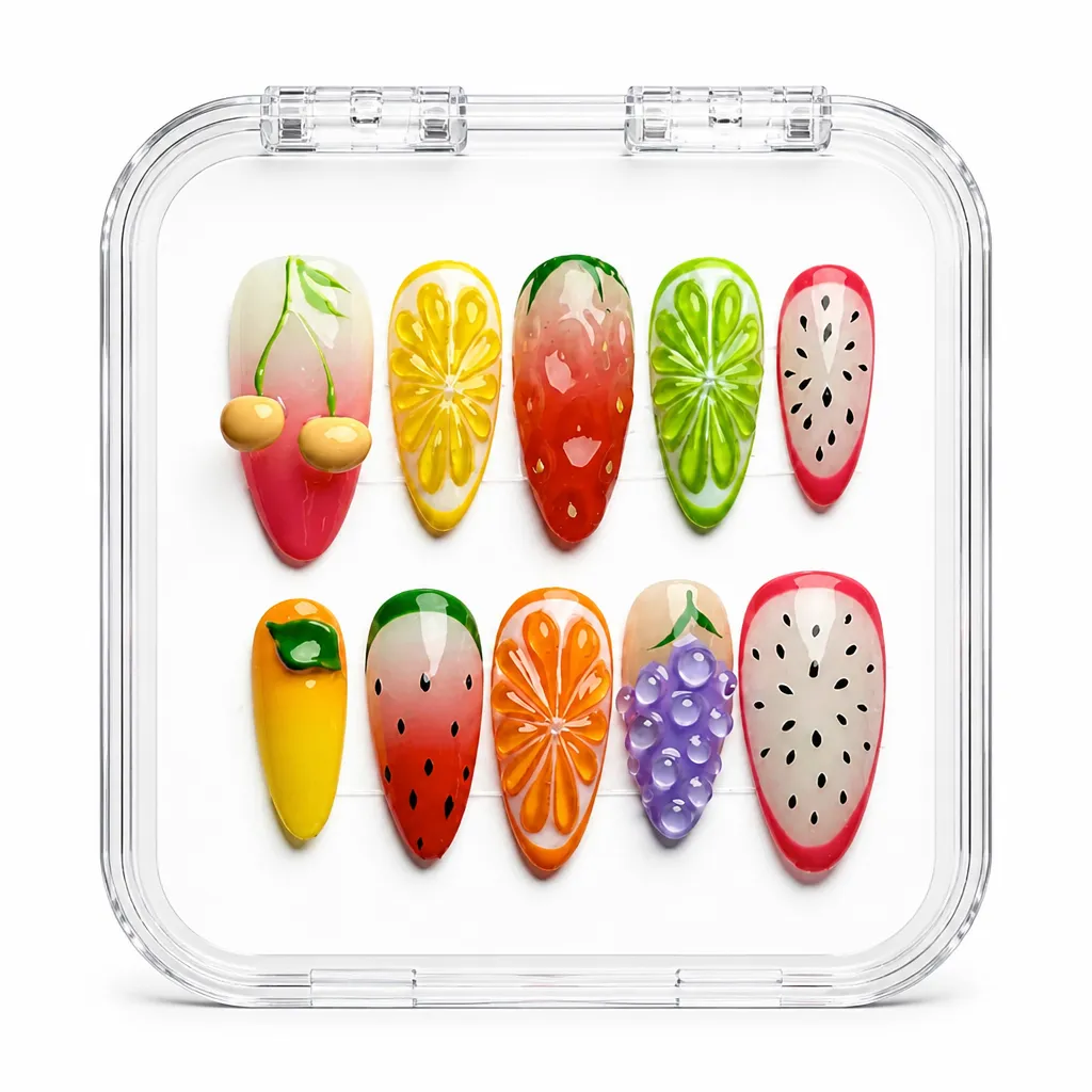 Tropical Fruit Medley – Xưởng gia công Nailbox Sỉ thủ công