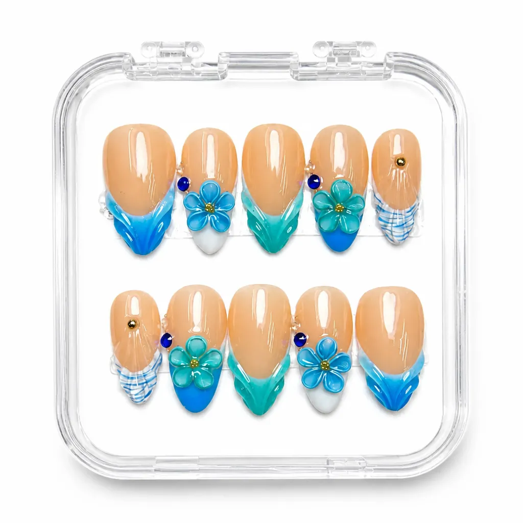 Tropical Gradient Bloom – Xưởng gia công Nailbox Sỉ thủ công