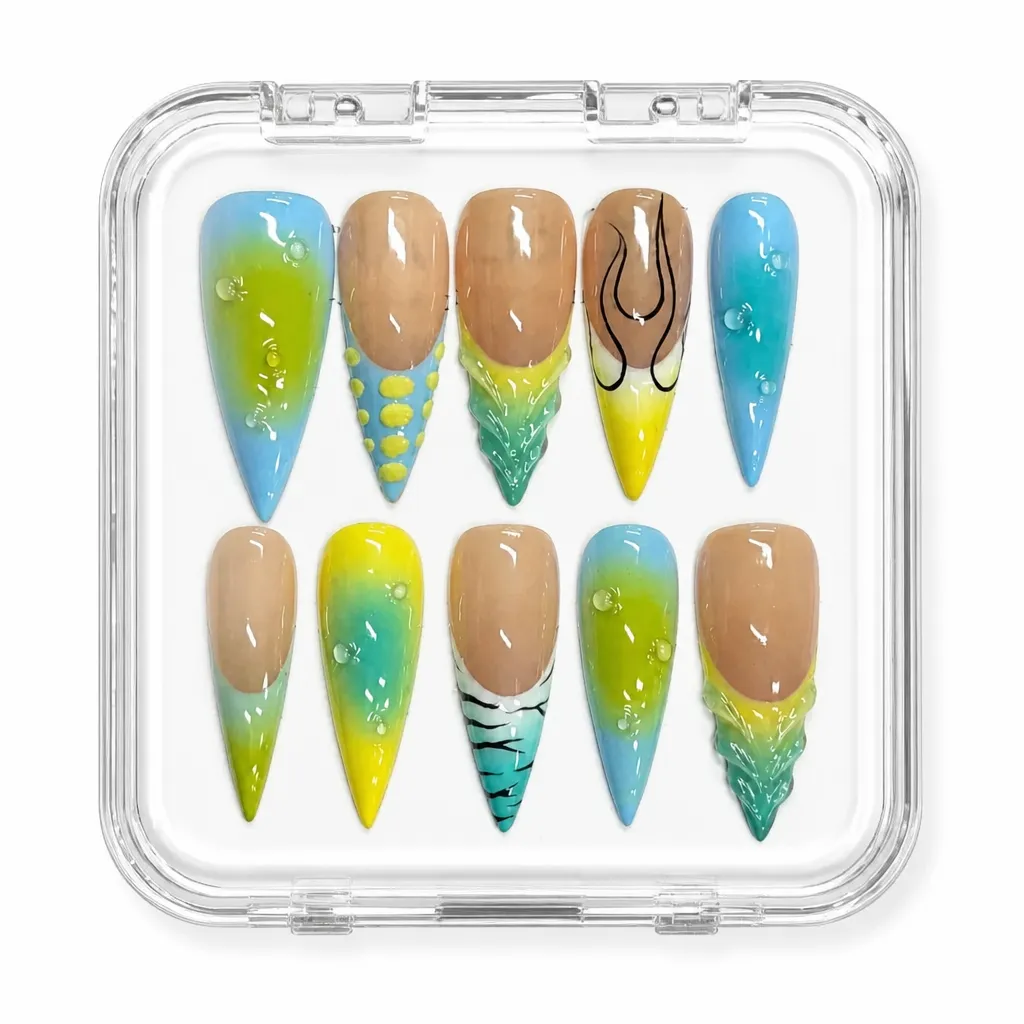 Tropical Gradient Stiletto – Xưởng gia công Nailbox Sỉ thủ công