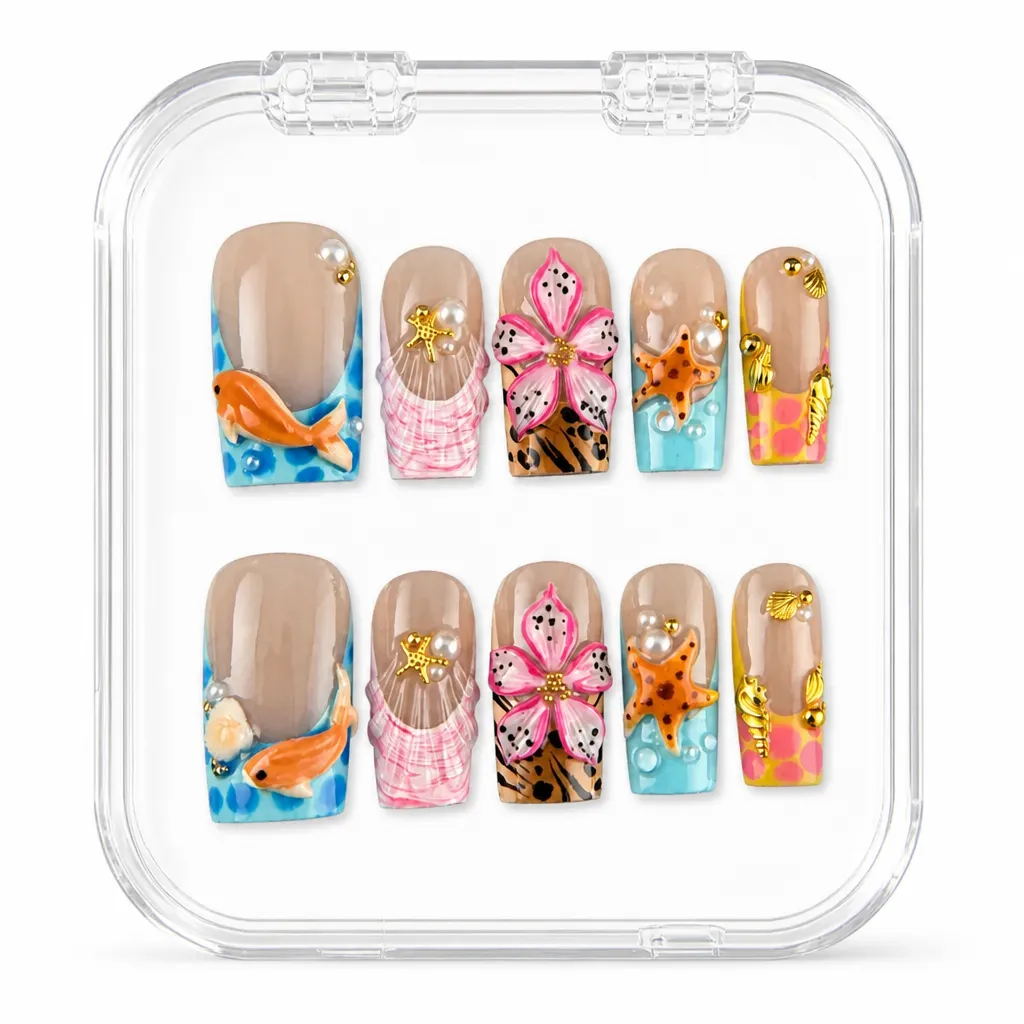 Tropical Ocean Paradise – Xưởng gia công Nailbox Sỉ thủ công
