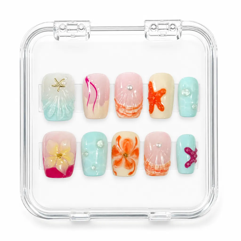 Tropical Ocean Shell – Xưởng gia công Nailbox Sỉ thủ công