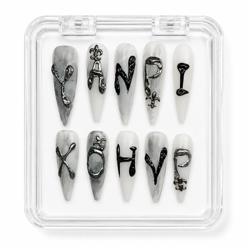 Vampiric Marble Chrome – Xưởng gia công Nailbox Sỉ thủ công
