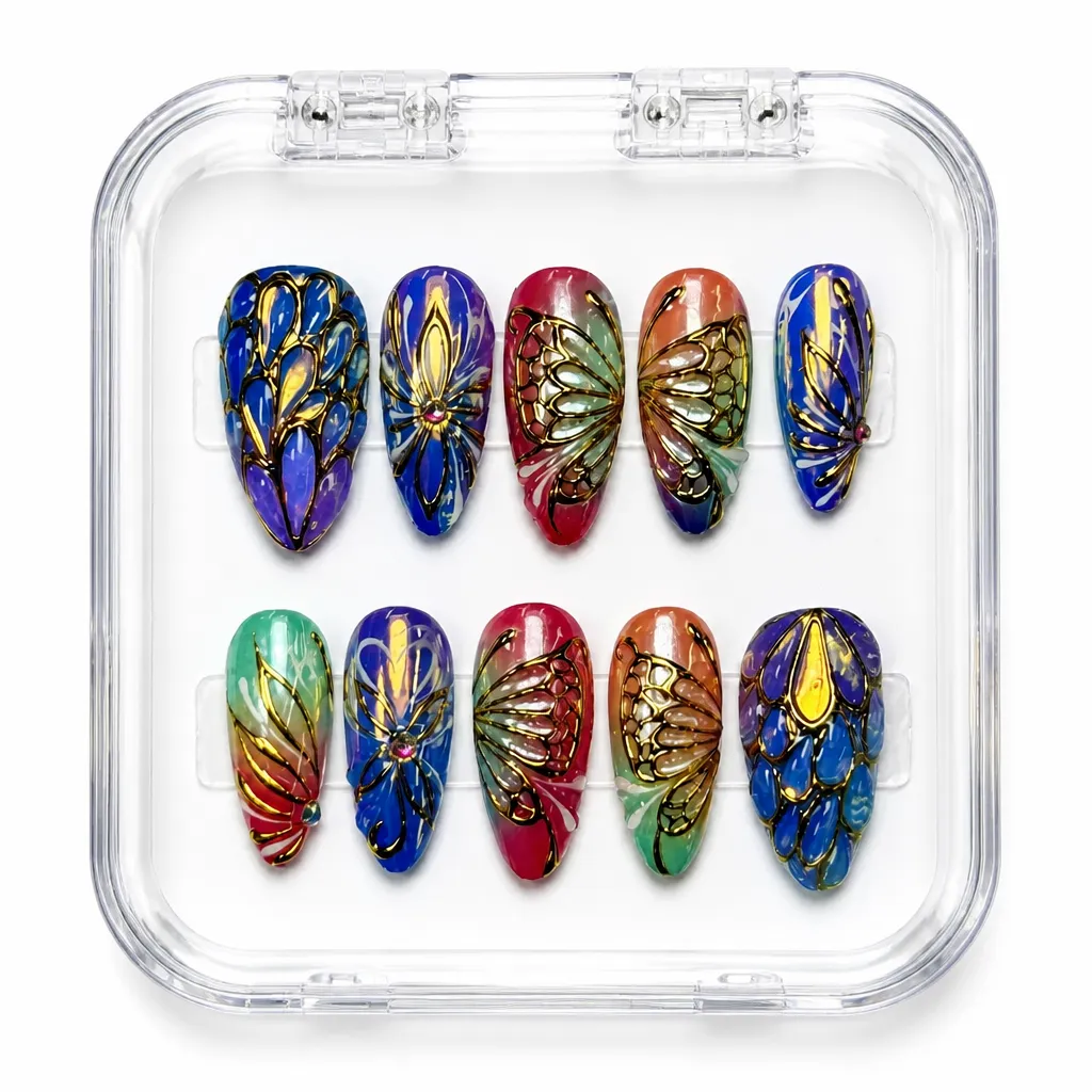 Velvet Butterfly Luxe – Xưởng gia công Nailbox Sỉ thủ công
