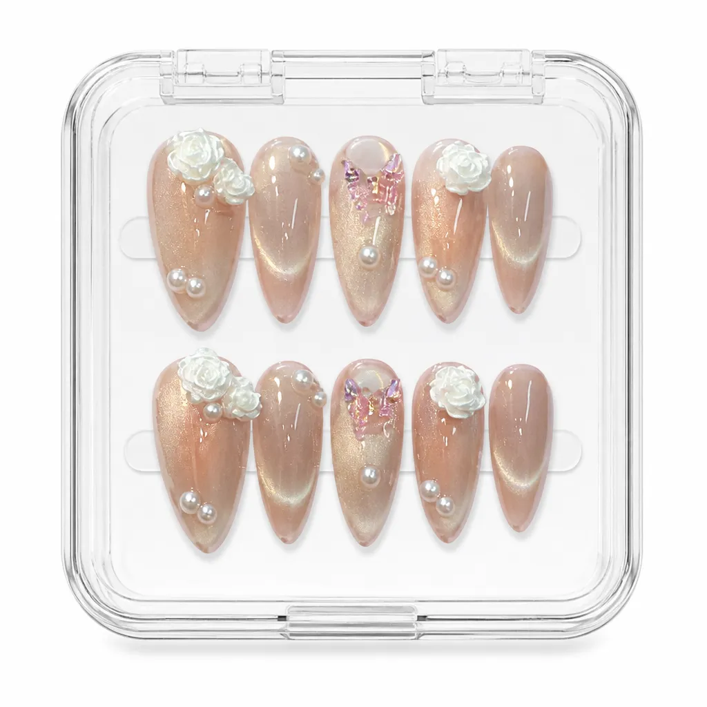 Velvet Champagne Sparkle – Xưởng gia công Nailbox Sỉ thủ công