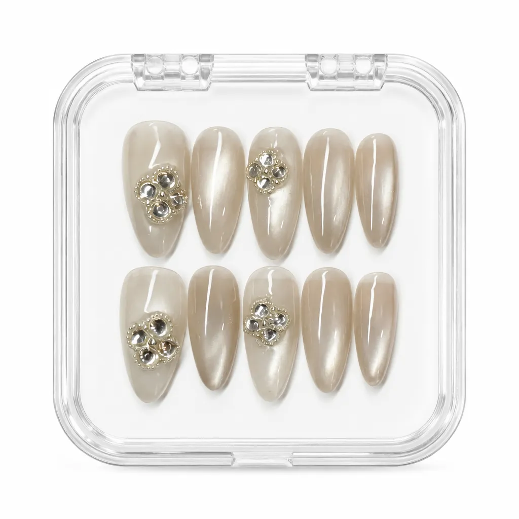 Velvet Clover Charm – Xưởng gia công Nailbox Sỉ thủ công