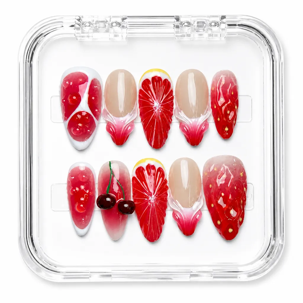 Velvet Crimson Blossom – Xưởng gia công Nailbox Sỉ thủ công