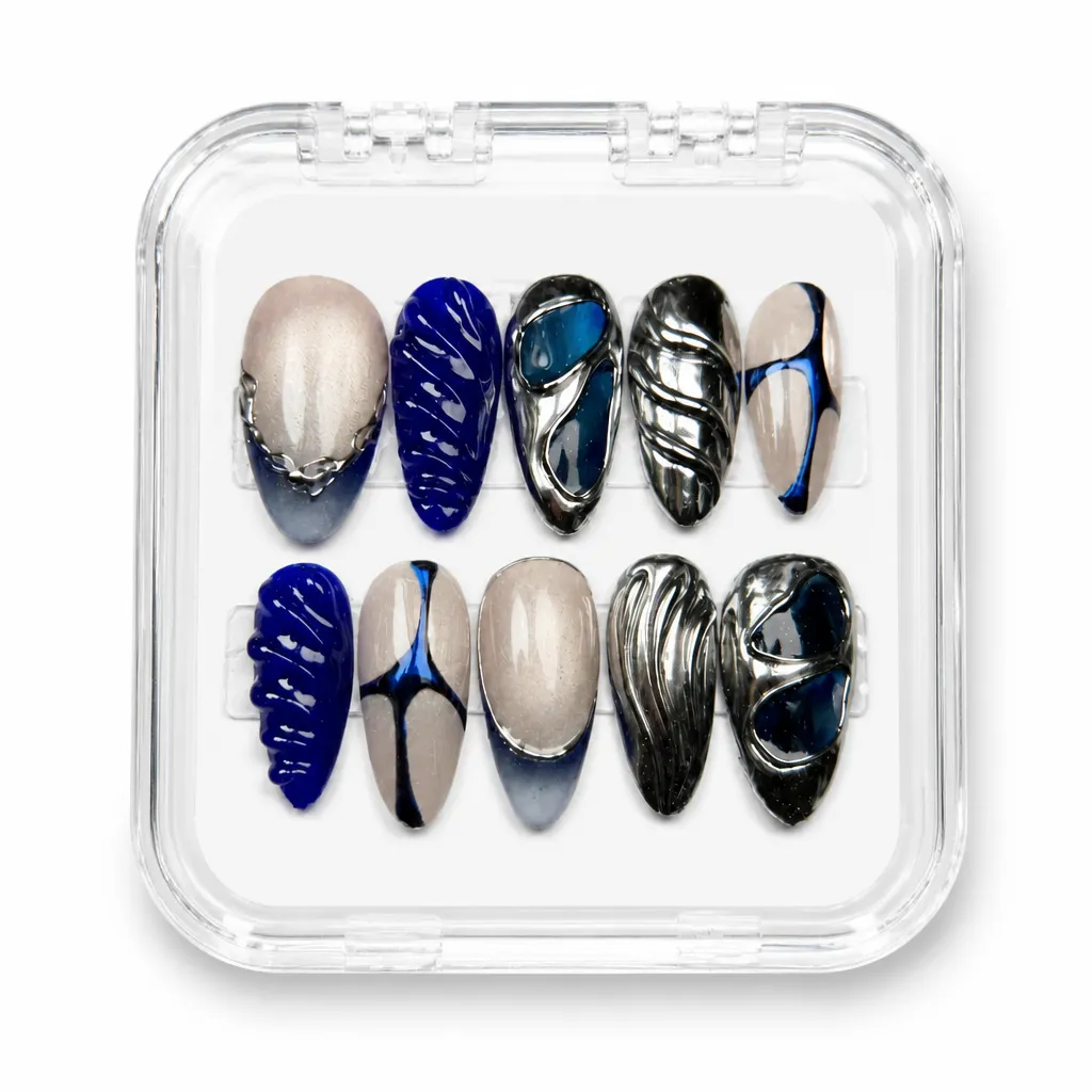 Velvet Midnight Luxe – Xưởng gia công Nailbox Sỉ thủ công