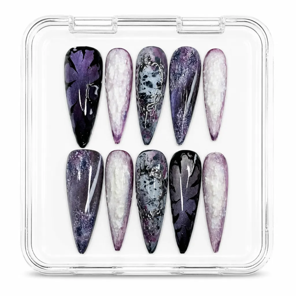 Velvet Orchid Drip – Xưởng gia công Nailbox Sỉ thủ công