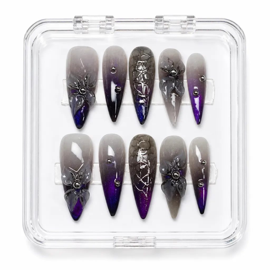 Velvet Poison Bloom – Xưởng gia công Nailbox Sỉ thủ công