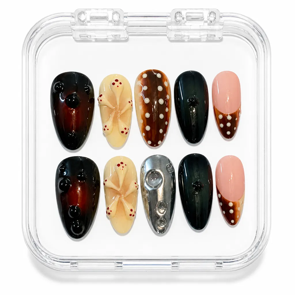 Velvet Tortoiseshell Luxe – Xưởng gia công Nailbox Sỉ thủ công