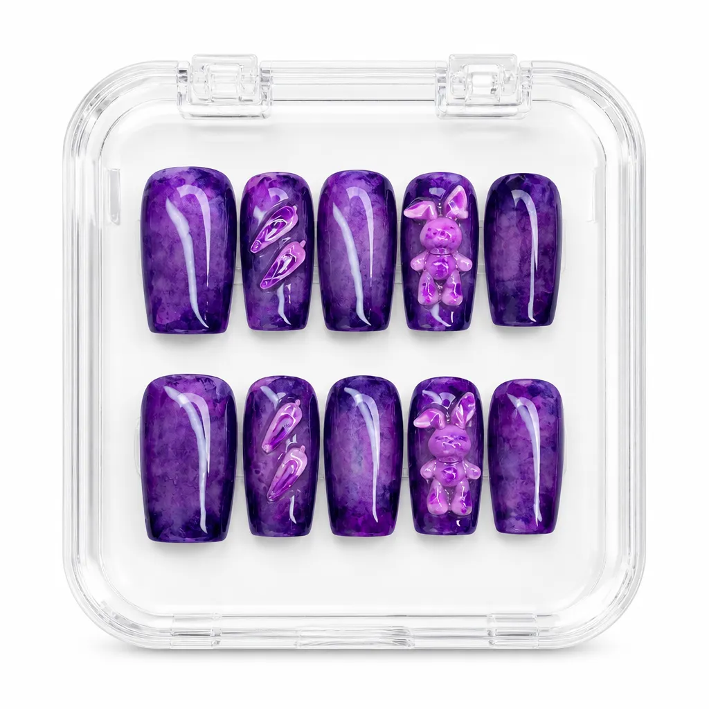 Velvet Violet Bunny – Xưởng gia công Nailbox Sỉ thủ công