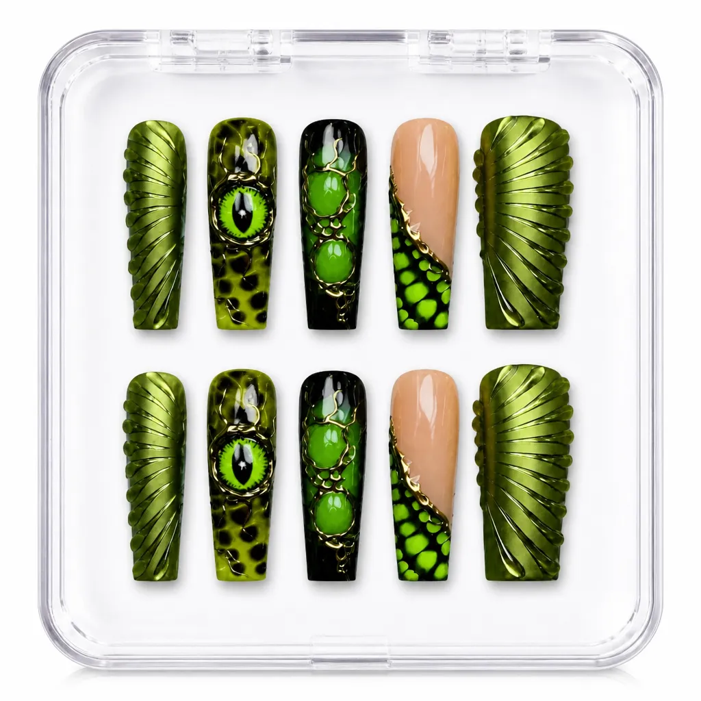 Venomous Luxe Almond – Xưởng gia công Nailbox Sỉ thủ công
