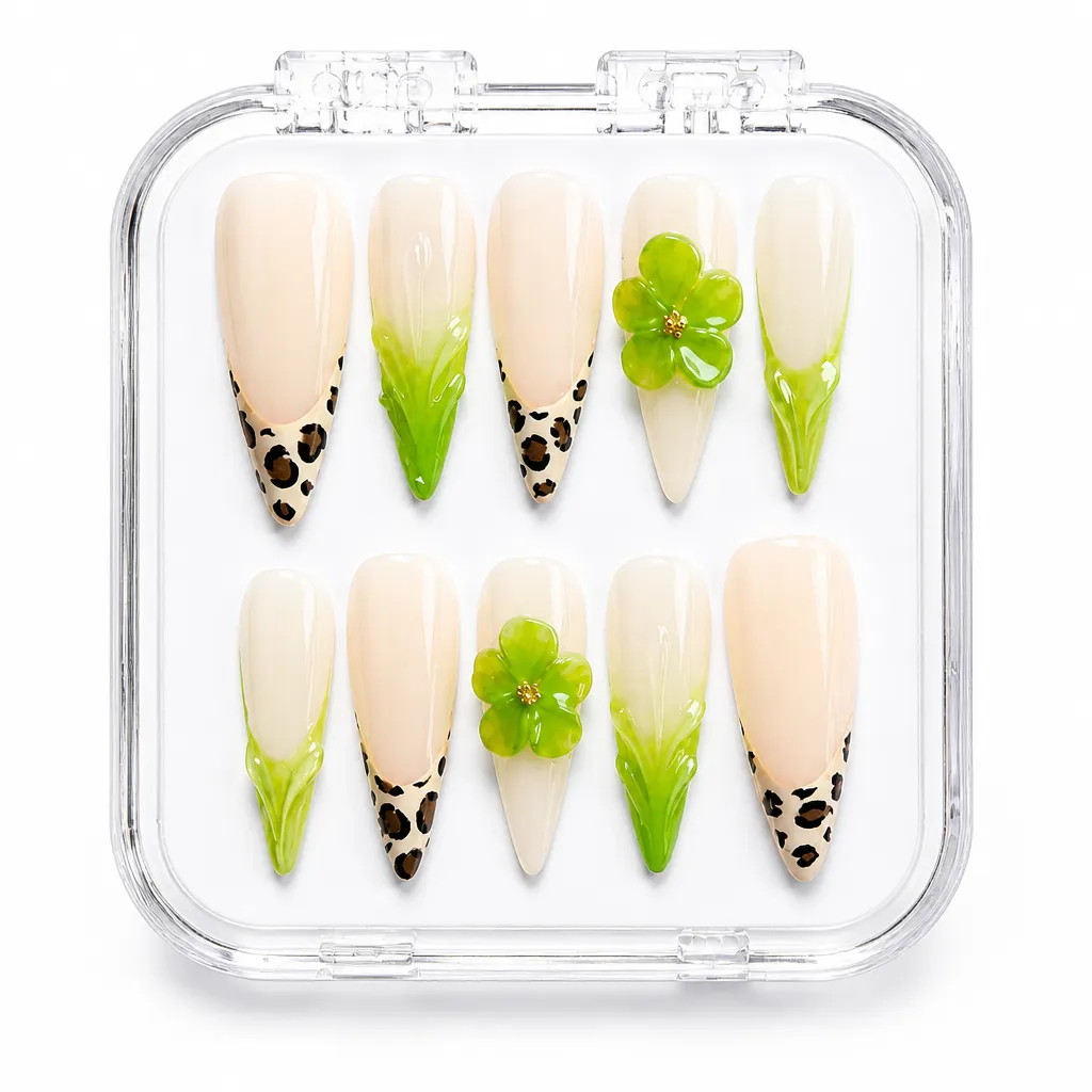 Verdant Whisper – Xưởng gia công Nailbox Sỉ thủ công