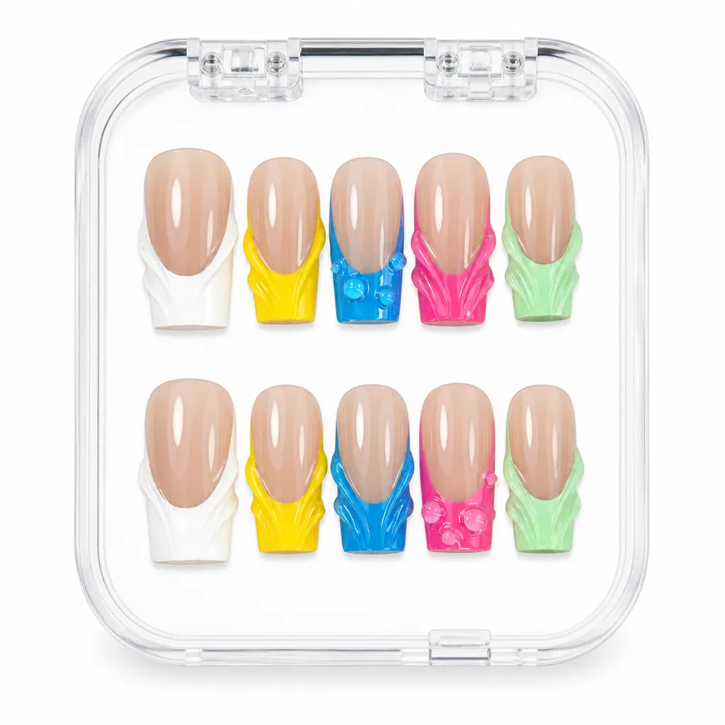 Vibrant Splash French – Xưởng gia công Nailbox Sỉ thủ công
