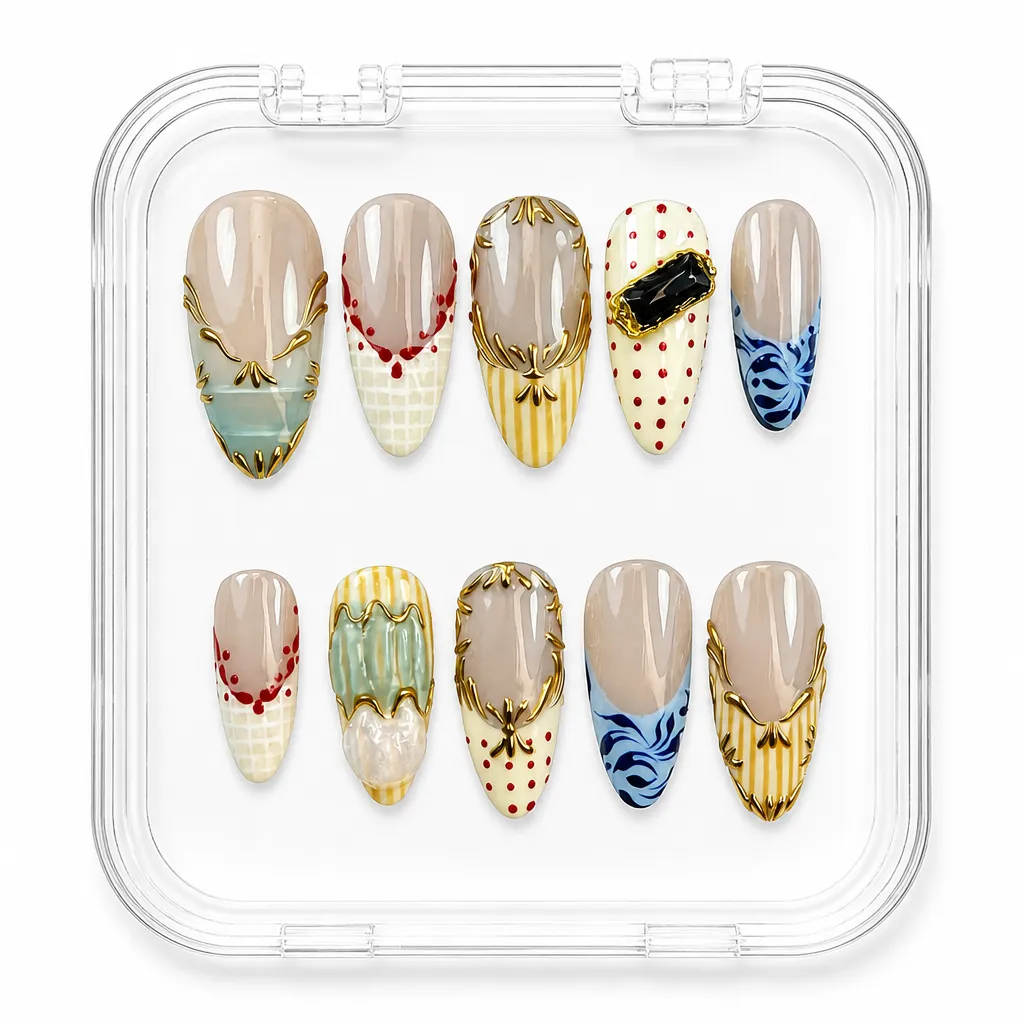 Vintage Filigree – Xưởng gia công Nailbox Sỉ thủ công