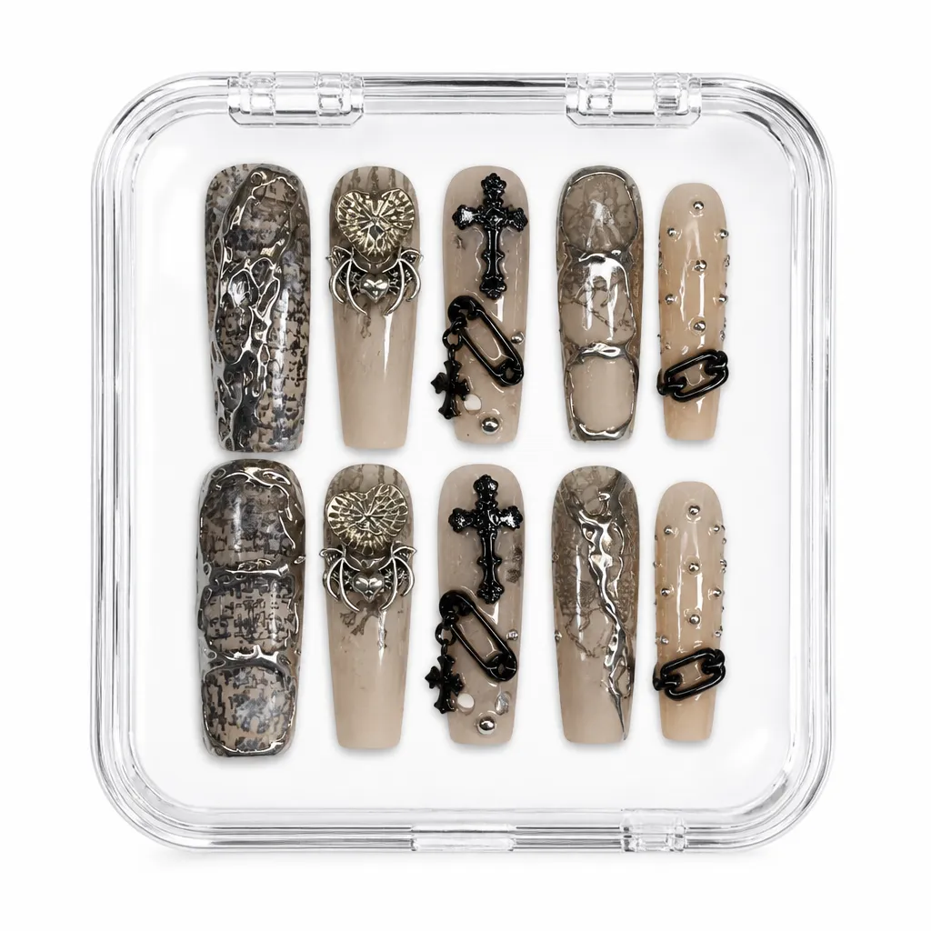 Vintage Punk Grunge – Xưởng gia công Nailbox Sỉ thủ công