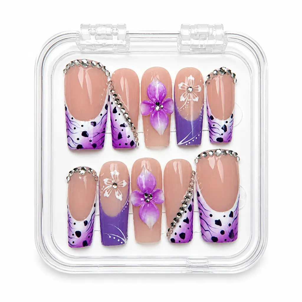 Violet Elegance – Xưởng gia công Nailbox Sỉ thủ công