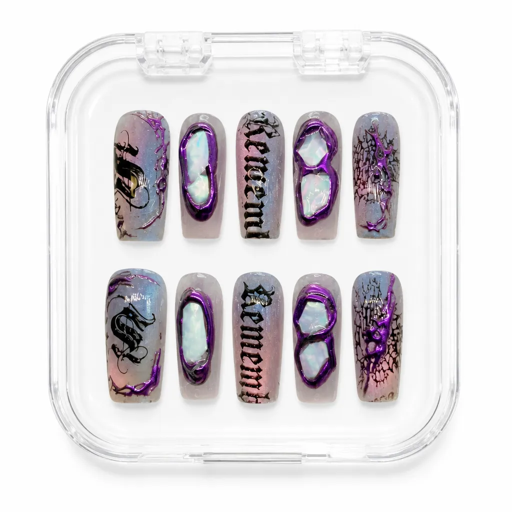 Violet Remember Gothic – Xưởng gia công Nailbox Sỉ thủ công