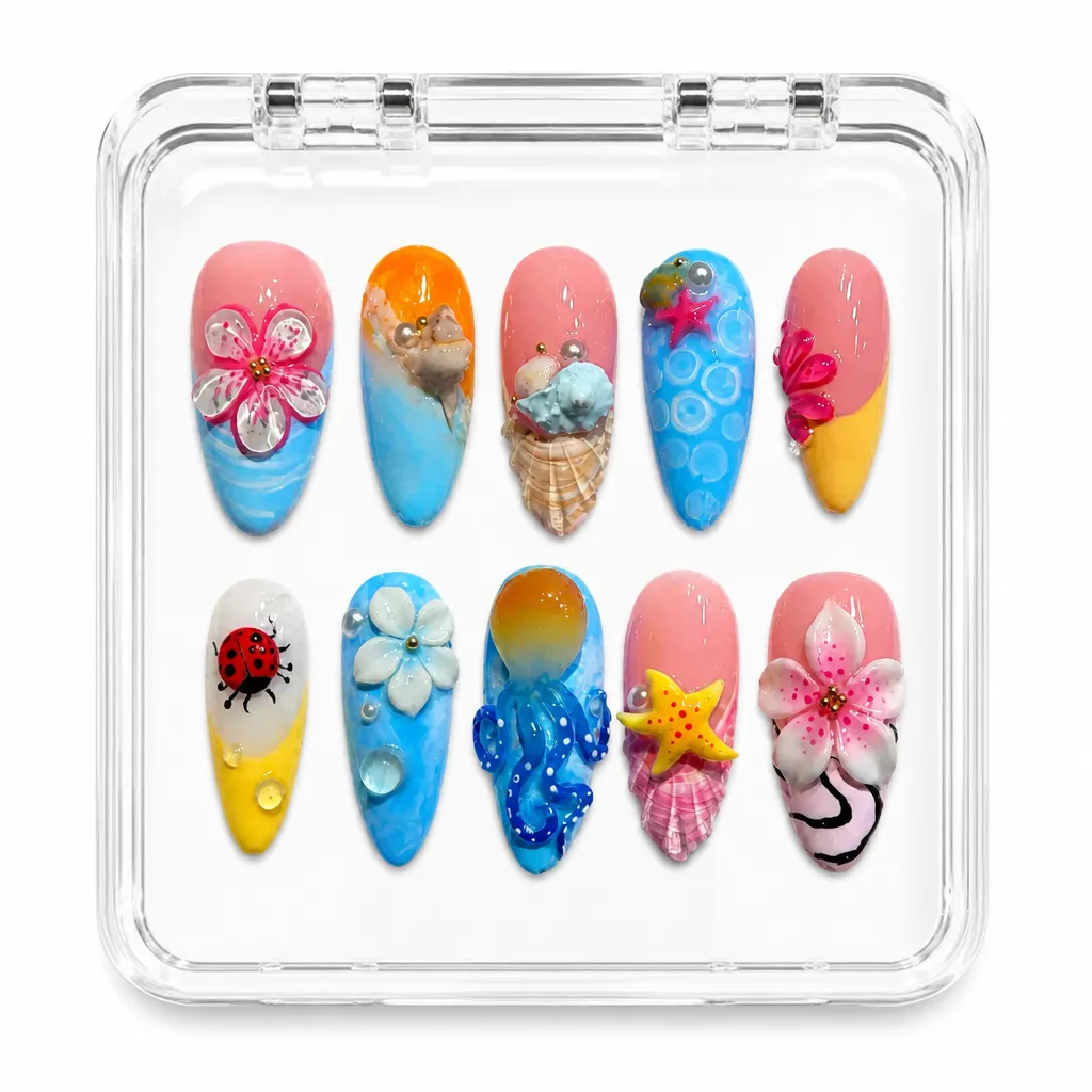 Whimsy Bloom Collection – Xưởng gia công Nailbox Sỉ thủ công