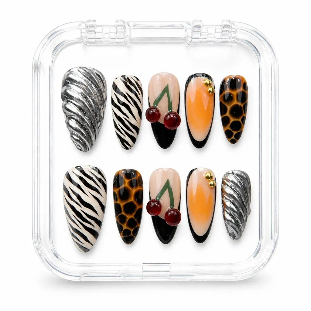 Wild Cherry Safari – Xưởng gia công Nailbox Sỉ thủ công