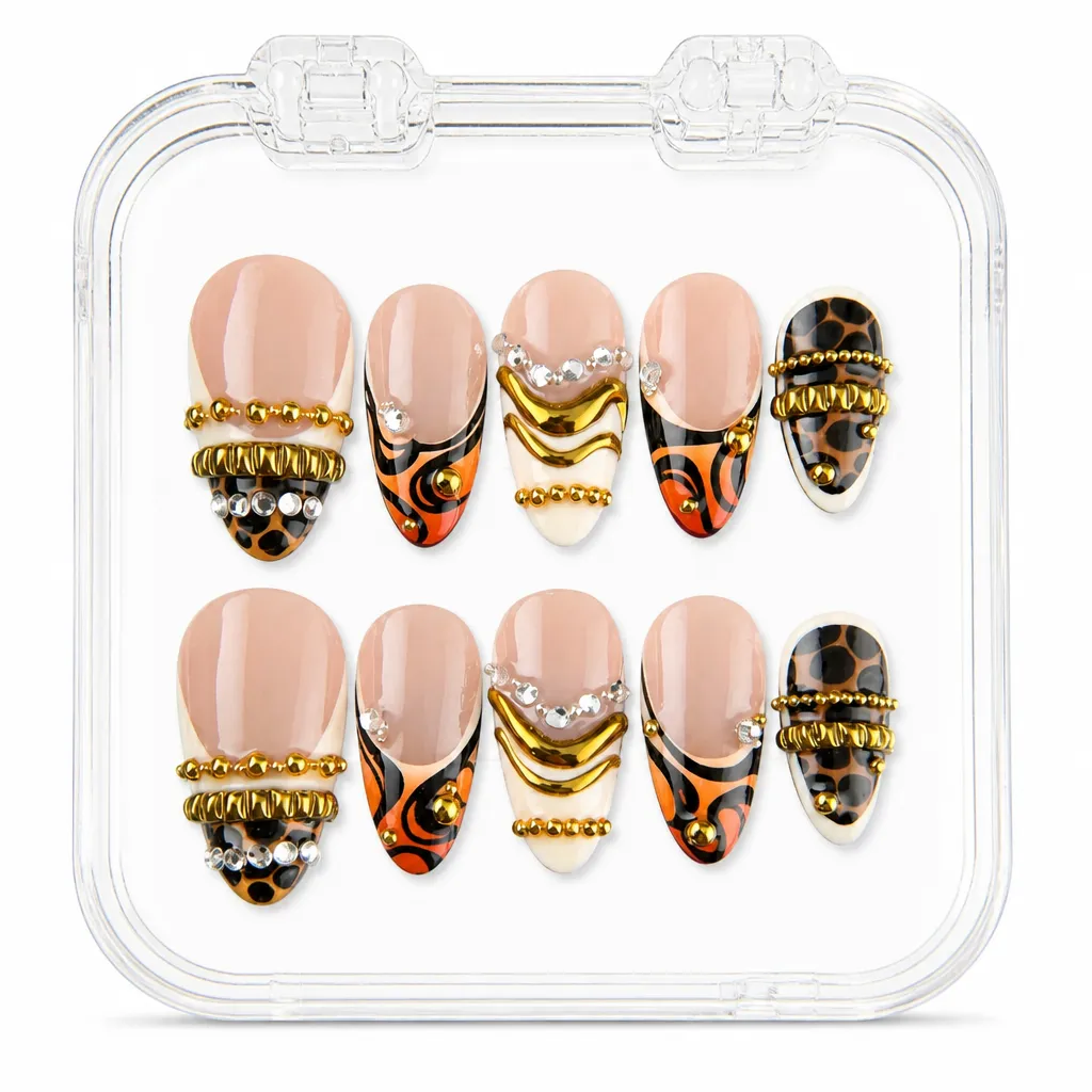 Wild Glamour Leopard – Xưởng gia công Nailbox Sỉ thủ công