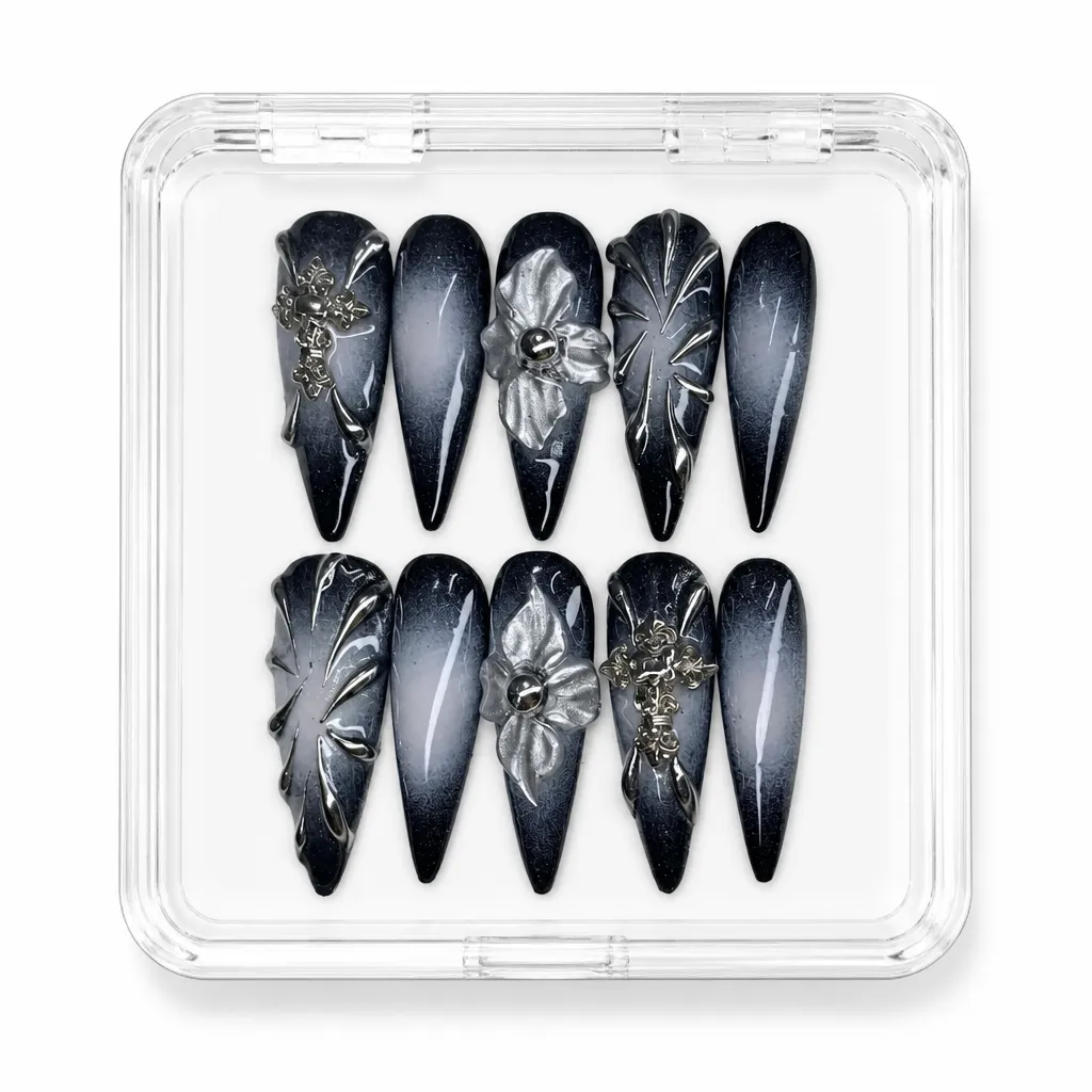 Wild Gothic Elegance – Xưởng gia công Nailbox Sỉ thủ công