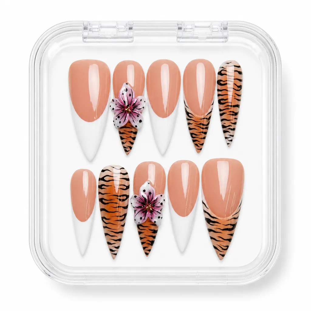 Wildflower Stripes – Xưởng gia công Nailbox Sỉ thủ công