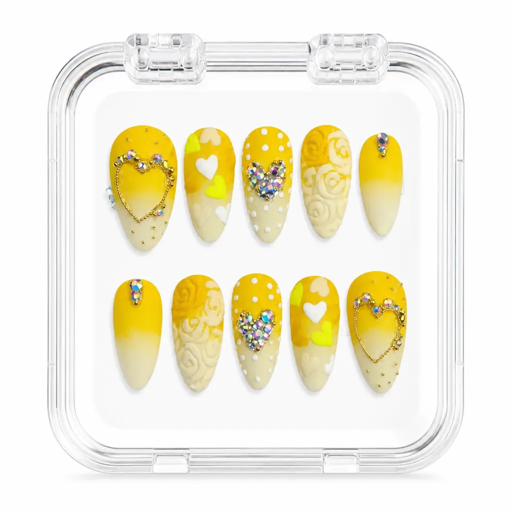 Yellow Heart Blossoms – Xưởng gia công Nailbox Sỉ thủ công