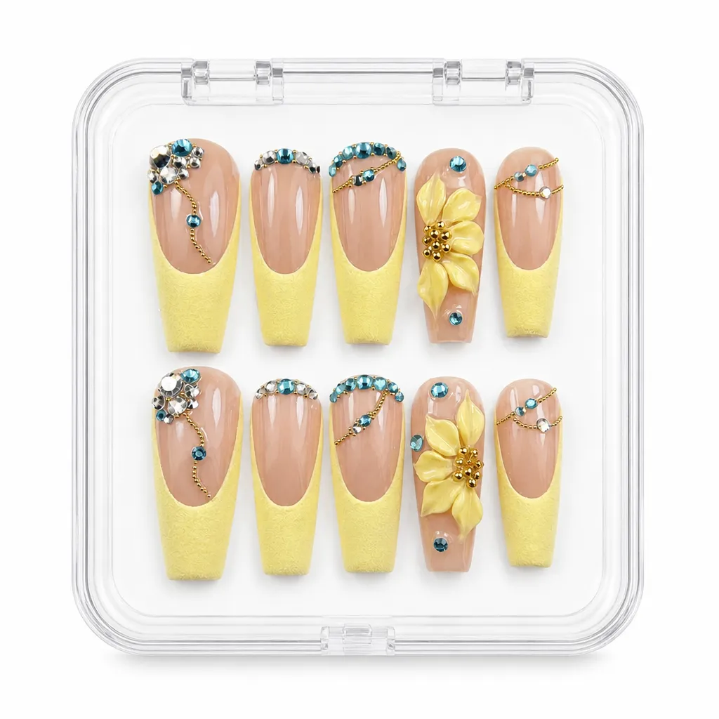 Yellow Sunflower – Xưởng gia công Nailbox Sỉ thủ công