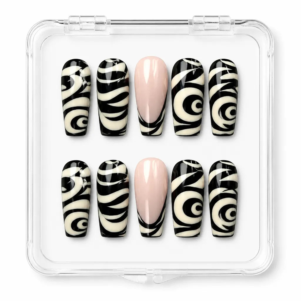 Zebra Elegance – Xưởng gia công Nailbox Sỉ thủ công