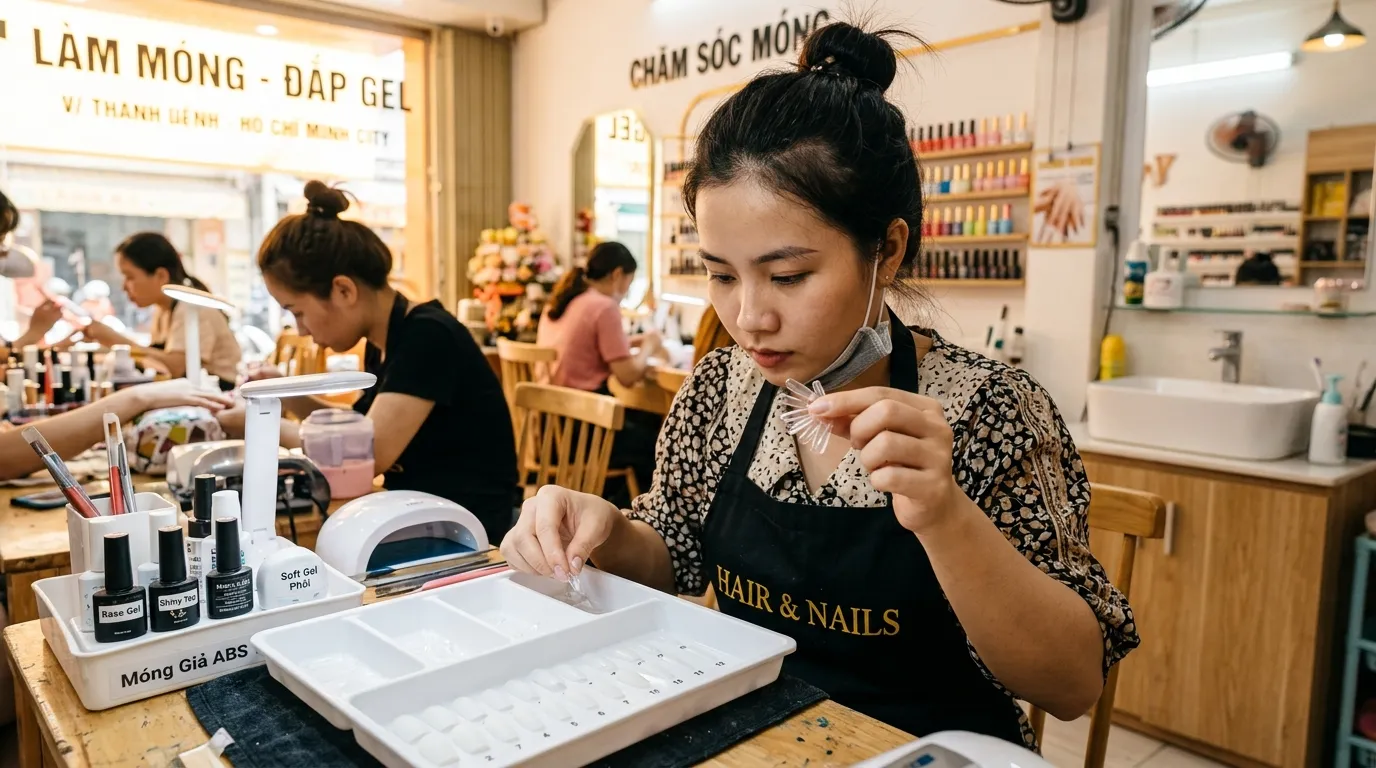 Phôi Móng Làm Nailbox Tại Xưởng: Chọn Soft Gel Hay Nhựa ABS?