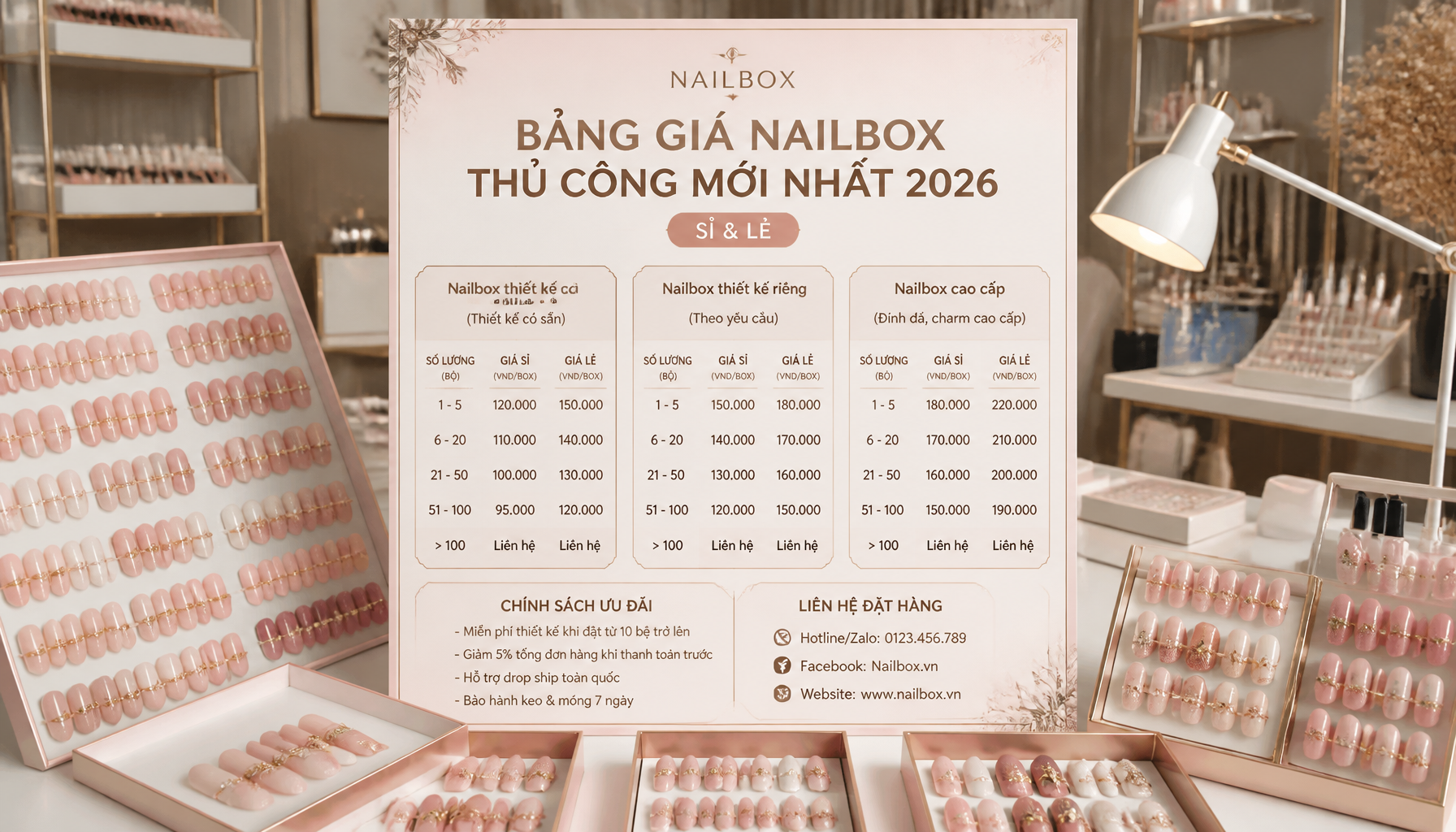 Bảng Giá Nailbox Thủ Công Mới Nhất 2026 (Sỉ & Lẻ) - Hình 1